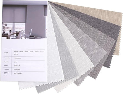 Zshine Motorized Window Blinds Fabric Samples of Blackout Light Filtering Cellection(Swatch 2)