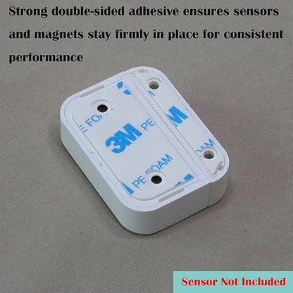 ONTEN Replacement Adhesive Tape for Ring Alarm Contact Sensors (2nd Gen) – 32 Pre-Cut Double-Sided Pads – Easy Install, Strong Hold for Sensors & Magnets – 16 Sensor Pads + 16 Magnet Pads