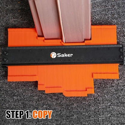 Saker Contour Gauge Tool for Woodworking & DIY, Profile Gauge with Lock,Valentine's Day Gift for Him Men, Accurate Shape Duplicator for Flooring, Tile, Trim & Home Improvement Projects
