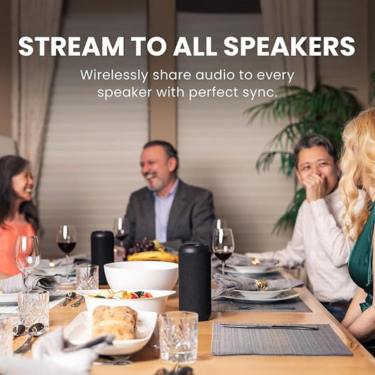 Avantree Harmony 2 – Multi-Room Wireless Speaker System with Bluetooth & Wired Inputs, Easy Setup, Expandable, 30ms Low-Latency Sync for Whole-Home, Meeting Rooms & Small Indoor Events