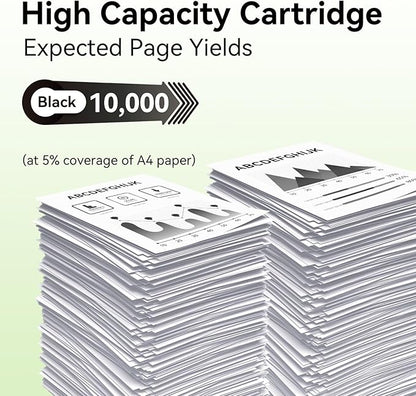 CF258X 58X Toner Cartridges Black High Yield with Chip Compatible Replacement for HP 58A 58X CF258A CF258X for LaserJet MFP M428fdw M428fdn M428dw M404 M428 Pro M404n M404dn M404dw Printer(2 Pack)