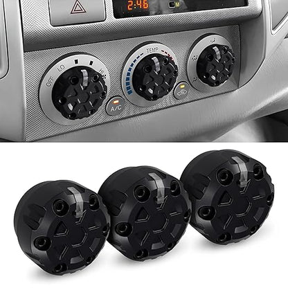 2nd Gen Tacoma Accessories AC Knob Upgrade - 2005,2006,2007,2008,2009,2010,2011,2012,2013,2014,2015 Tacoma Climate Control Dial Mods Set - 2nd Gen Tacoma Mods - for Toyota Interior Replacement Kit