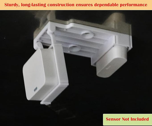 Garage Door Bracket Compatible with SimpliSafe Entry Sensor, Easy Setup, Durable Build, Pre-Installed Double-Sided mounting Tape & Pre-Cut Holes (Screws Included) (2 Pack)