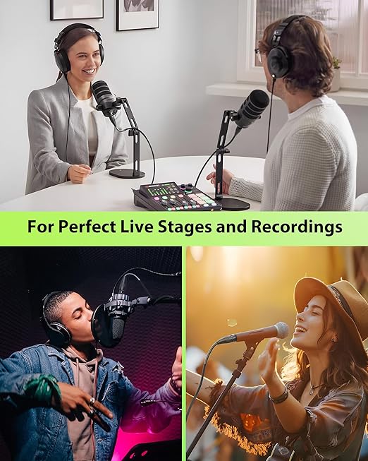 XLR Cables 6.6ft 1 Pack, Professional Gold-Plated Rean Connectors from Neutrik, Kevlar-Reinforced Nylon Braided Microphone Cable, Mic Cable, Durable Shielded and Balanced XLR Male to Female Cord