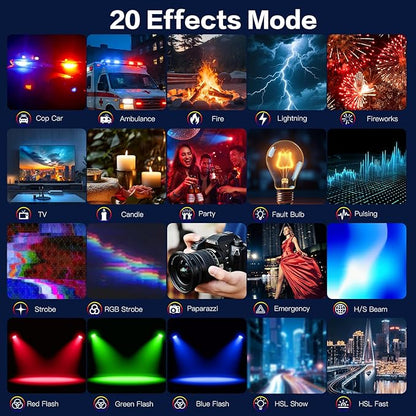 Zealsound RGB Selfie Light, 138 LEDs, 360° Full Color Video Light, 2700–6500K Dimmable, 20 Effects, 1800mAh Rechargeable for Phone, iPhone, Camera, Computer, Webcam, Gaming, Makeup, Vlogging, TikTok
