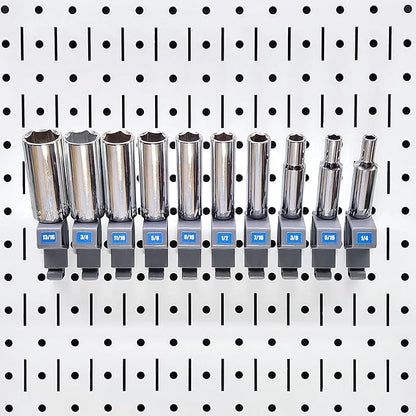TROPEK 71-Piece Bracket Kit | Compatible with Wall Control | Assorted Hooks to hangscrewdrivers sockets Pliers Hammers Calipers Merchandise Scissors Paint Brushes for Tool Wall Organization