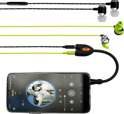 zdyCGTime 3.5mm Audio Headphone Y Splitter Cable 4-Pole 3.5mm AUX Male to 2 Port 3.5mm Female Headset Mic & Stereo Audio Y Splitter Cable for Earphone,for Smartphone, Samsung, LG, (17.5CM)(4Pole)