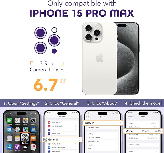 Magnetic for iPhone 15 Pro Max Case, Compatible with MagSafe, Built-in Privacy Screen Protector and Camera Protection, Anti Spy Full Body Dustproof Shockproof Hard Phone Case 6.7",Light Purple