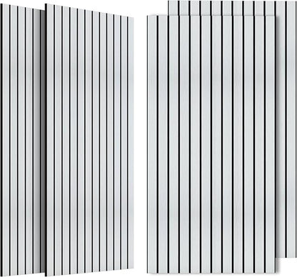 4 Pack Acoustic Wall Panels, Soundproof Panels with Simulated Wood Grain Finish, 47.2”x23.6” Decorative Acoustic Wall Panel for Office,Home Theater,Studio,Living Room, White Oak