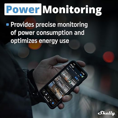 Shelly Dimmer 0/1-10V PM Gen3 | WiFi Smart Dimming with Power Monitoring | Home Automation | Compatible with Alexa & Google Home | iOS Android App | No Hub Required