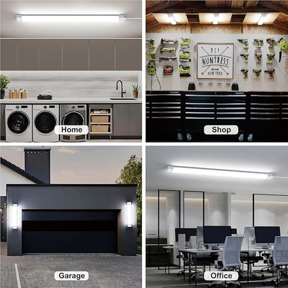 ONIDEK Under Cabinet Lights with Plug. 2700K-6500K Dimming and Color. with Wireless Control Panel and Remote Control.25W 2500LM for Garage, Kitchen, Bathroom, Closet, Office (36 inch-2PCS)