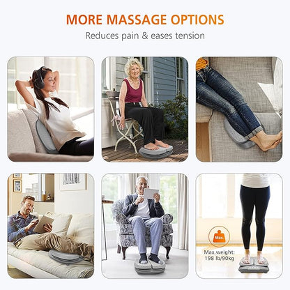 Snailax Vibration Foot Massager with Heat,Remote Control,Adjustable Vibration Speed Electric Massager Machine for Circulation,Plantar Fasciitis, Pain