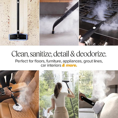 Dupray Neat Plus Steam Cleaner with 40-piece Accessory Kit - Powerful multi-purpose steamer designed for deep cleaning floors, upholstery, grout, and more. *Kills 99.9% of Bacteria & Viruses