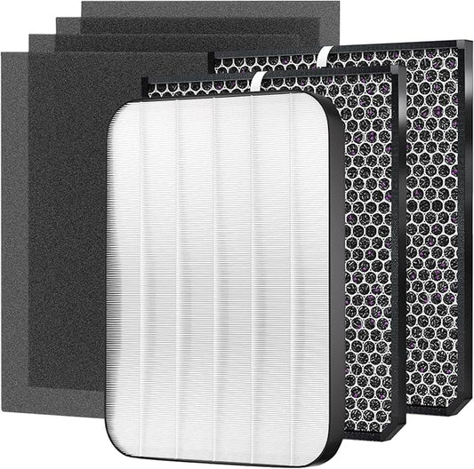 7-Pack Amboseli 3500 Replacement Filters Compatible AD3000/3500 Air Purifi-er, 3000/3500,3000M, 3000Pro Air Purifi-er,1 air filter, 2 Activated Carbn and 4 Extra Carbn Pre-Filters