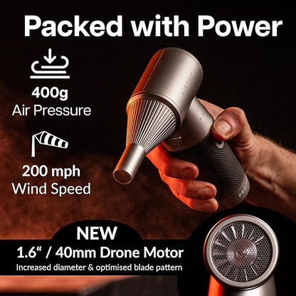 IT Dusters AirTec Ultra Electric Air Duster Blower for PC, Laptop, Console, Electronics and Home Cleaning, Environmental Alternative to Spray air can Duster Keyboard Cleaner (Type 8 - Space Core)