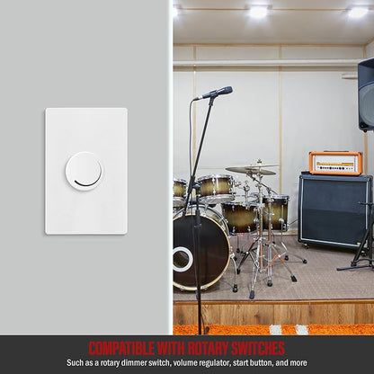 ENERLITES Screwless Toggle Switch Wall Plate, Child Safe Light Switch Cover, Standard Size 1-Gang 4.68" x 2.93", Unbreakable Polycarbonate Thermoplastic, UL Listed, SI8811-W, Glossy, White