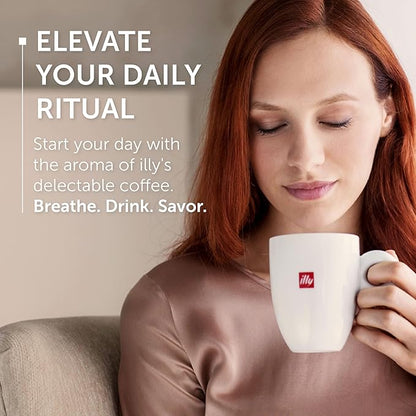 illy Whole Bean Coffee, Brasile Regenerative Agriculture Medium Roast, 100% Arabica, Premium Italian Coffee, Ideal for Espresso, Drip, Moka and French Press Brewing, 8.8oz, 6 Pack