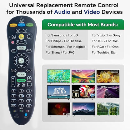 Universal Remote Control Replacement for S30 TV and Receiver, Easy Setup Universal Remote, Wide Compatibility, Supports S30-S1B Set-Top Box and TV Systems