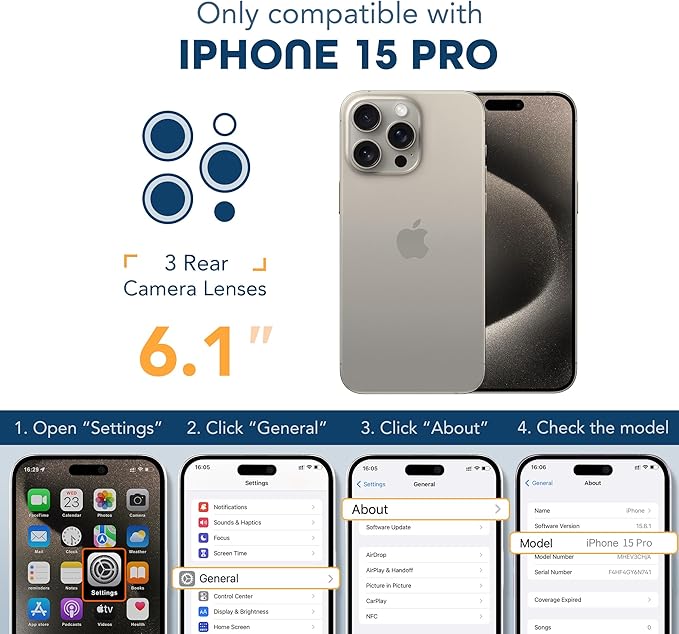 Magnetic for iPhone 15 Pro Case, Compatible with MagSafe, Built-in Privacy Screen Protector and Camera Protection, Anti Spy Full Body Dustproof Shockproof Hard Phone Case 6.1", Clear