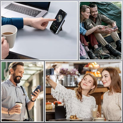 Magnetic Power Bank 10000mAh, Wireless Portable Charger with Stand, 15W Fast Charging Magnetic Battery Pack w/USB-C, Compatible with Magsafe iPhone 15/15 Plus/15 Pro/15 Pro Max, iPhone 14/13/12 Series