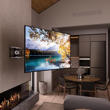 Mount-It! The Beast Full Motion TV Wall Mount for Extra Large 85, 90, 98, 100, 110" TVs with 39 Inch Long Reach Extension Arms - 275 Lbs Capacity Heavy Duty Dual Arm TV Mount