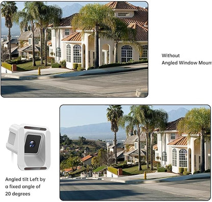 FEICAMYZX Indoor Security Camera, 3MP 2K Window Camera, 2.4GHz/5GHz WiFi, Starlight Night Vision, 24/7 Recording, 8ft Cable