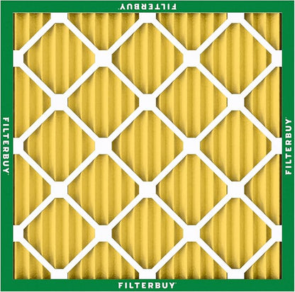 Filterbuy 19.5x19.5x1 Air Filter MERV 11 Superior Pet & Allergy Defense (6-Pack), Electrostatic Pleated HVAC AC Furnace Filters Replacement, Made in USA (Actual Size: 19.50 x 19.50 x 0.75)