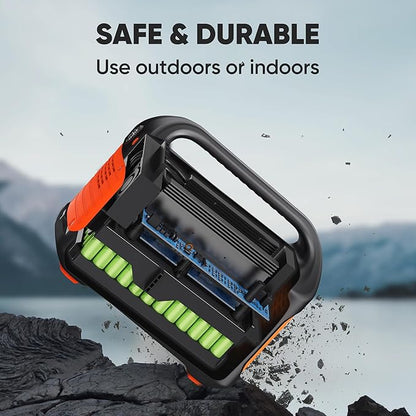 Jackery Portable Power Station Explorer 300 and 102W Fast Charger, 293Wh Backup Lithium Battery, Solar Generator for Outdoors Camping Travel Hunting Blackout (Solar Panel Optional)