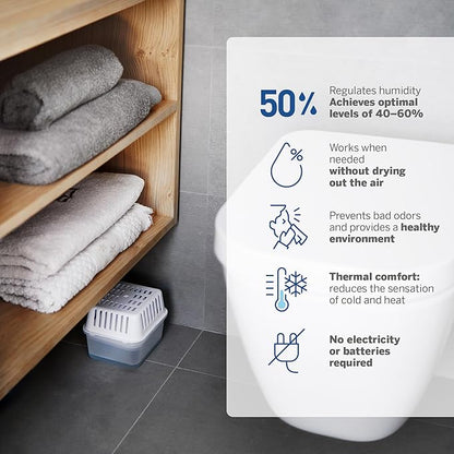 HUMYDRY Moisture Absorbers Refills for 8.8 Oz Dehumidifier, Pack of 6 Unscented Humidity Absorber Bags, Non Electric Refill Pack for Closets Bedrooms Bathrooms Laundry Rooms and Small Enclosed Spaces