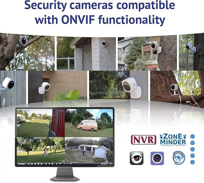 Hugolog 2K 3MP Outdoor Indoor Security Cameras for Home Security, Home Camera with Starlight Color Night Vision,Built-in Spotlight,Motion Detection,2-Way Talk,US Cloud & Local Storage,Works with Alexa