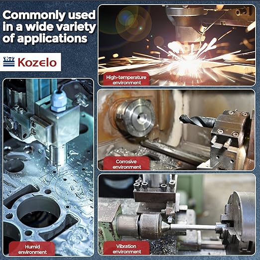Kozelo 5pcs Socket Head Cap Screws - [M8-1.25 x 75mm] 304 Stainless Steel Allen Socket Drive for Electrical Motor 3D Printing Fan Engine Replacement Use, Silver