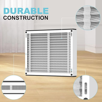 (2-Pack) 413 Replacement Filter Compatible with April-Aire Whole House Air Purifier 1410, 1610, 2410, 2416, 3410, 4400, MERV 10, 16 x 28 x 4 Air Filter Replacement