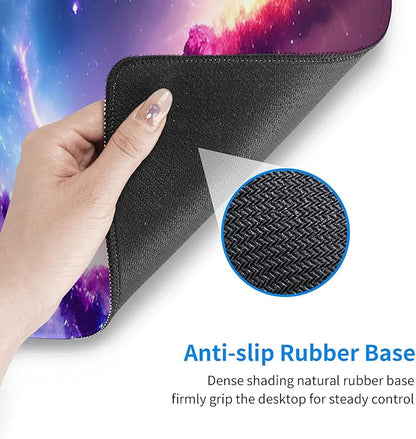 Colorful Night Sky Extended Big Mouse Pad Large,XL Gaming Mouse Pad Desk Pad,31.5x11.8inch Long Computer Keyboard Mouse Mat Mousepad with 3mm Non-Slip Base for Home Office Work