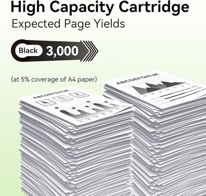 swiss toner Compatible TN830XL TN830 TN830 XL TN-830 TN-830XL Toner Cartridges Replacement for Brother DCP-L2640DW HL-L2460DW L2480DW MFC-L2820DW XL HL-L2405W HL-L2400D 2465DW Printer, 4 Pack Black