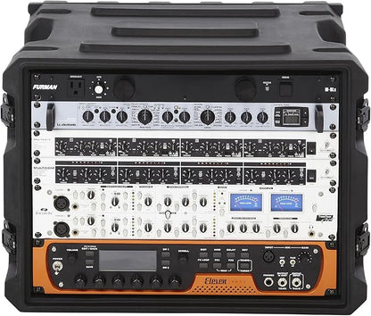 Gator Cases Pro Series 8U Rack Case with Standard 19" Depth, Roto Molded Made in USA (G-PRO-8U-19)