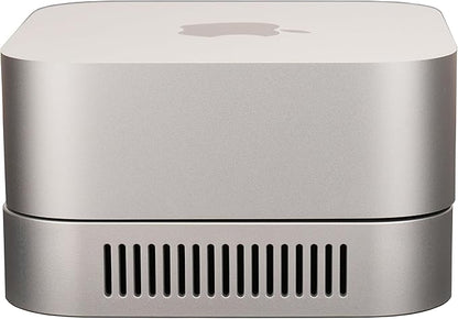 Psitek Mac mini M4 Stand, Silver Holder for Mac mini 2024-2026 Ventilation Heat Dissipation Cooling Desk Mount Accessories