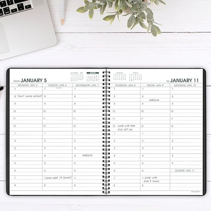 AT-A-GLANCE 2026 Appointment Book Planner, Weekly, 8-1/4" x 11", Large, Easy Viewing Large Print, Black (70LP010526)