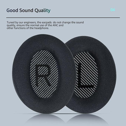 Fabric Comfort - Wzsipod Ear Pads for Bose Quiet Comfort 35/ QC35ii Headphones, Compatible with QC45 QC35ii QC25 QC15 & More Series, Replacement Exclusive Styles, S1