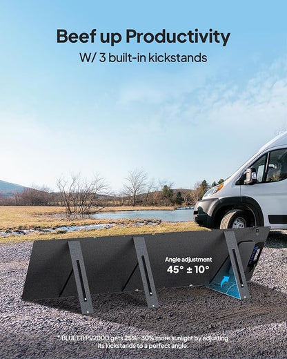 BLUETTI Elite 400 Solar Generator with 2×200W Solar Panels Included (Ship Separately), 3840Wh LFP Batttery Backup with 2600W AC Outlets (3900W Power Lifting) for Home Backup, Outage, RV Life, Camping