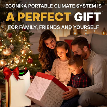 Econika Air Purifier and Humidifier Combo – HEPA Air Purifier with UV Light, Quiet for Bedroom and Living Room – Whole House Large Room Cleaner