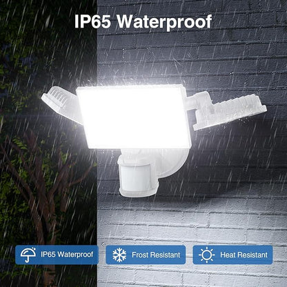 SZPOWER 150W Motion Sensor Lights Outdoor for Outside, 15000LM LED Flood Lights Outdoor Wired Dusk to Dawn, Exterior Security Floodlight Fixture Waterproof IP65, Outdoor Lighting for House, Garage