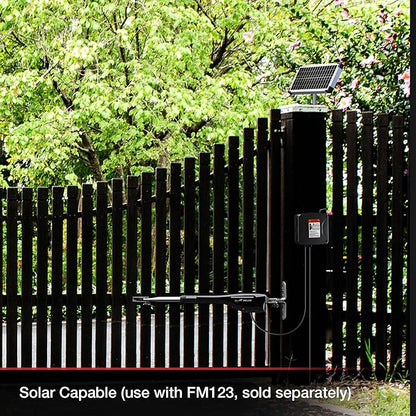 Mighty Mule MM572W HD Dual Arm Gate Openers 12 V Wireless AC/Battery Powered Automatic Gate Opener