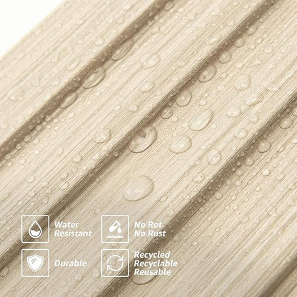 Art3d Slat Wall Panels, WPC Soundproof 3D Wall Paneling for Interior Wall Decor, TV Background, 8-Pack 96 x 6 in. Oak