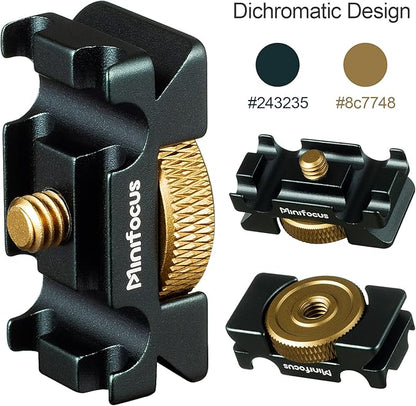 MINIFOCUS Camera Cable Clamp with Arca Swiss System, Aluminum Alloy Tether Cable Block Clip with 4 Grooves, USB Cable Lock Clip Clamp HDMI Protector for All DSLR Cameras Cable