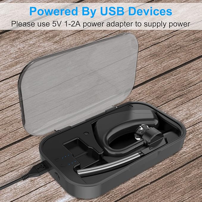 Power Charging Case Compatible with Plantronics Bluetooth Headset Voyager Legend, 2-in-1 Portable Charger Case with LED Status(Only Include The Charging Case)
