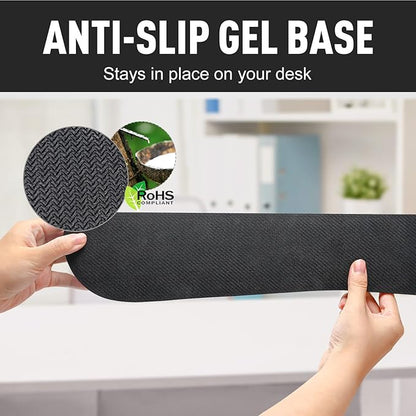 Gimars 63D High-Density Thicken Memory Foam Keyboard Wrist Rest, 17.3'' Enlarge Ergonomic Wrist Rest with Anti-Slip Rubber Base for Typing Pain Relief, Office, Gaming, Computer, Laptop, Mac, Black