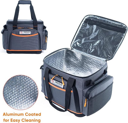 FRECOLSH Travel Carrying Case Compatible with Jackery 500, Portable Power Station Storage Case with Water- proof Bottom and Pocket for Jackery Accessories, Storage Bag Only