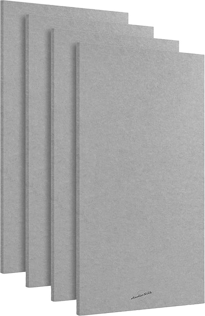AudioSilk Acoustic Panels, 4 Pack ROOM KIT, Large, 46" x 23", Mid Grey