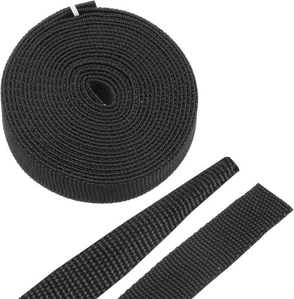 MECCANIXITY Braided Cable Sleeves Heat Shrinkable Fabric Sleeving, 3/8" 10ft Black 2:1 Ratio Heat Shrinkable Cord Protector for Harness Cable, Network Cable Protection, Cable Management