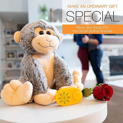 2+ Hr Voice Box for Stuffed Animals by Friendly Songs - This Sound Module can Hold 70+ MP3 Songs or MP3 Voice Recordings Inside The Voice Recorder for Stuffed Animals and Plush Teddy Bears